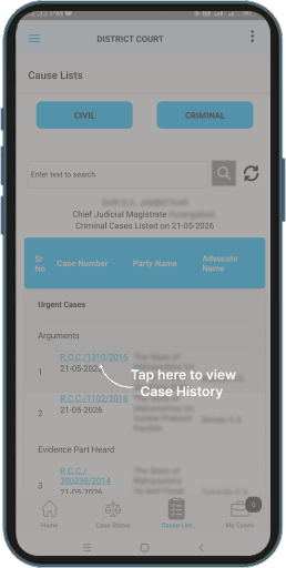 Search Causelist