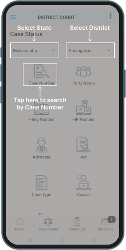 search by Case Number