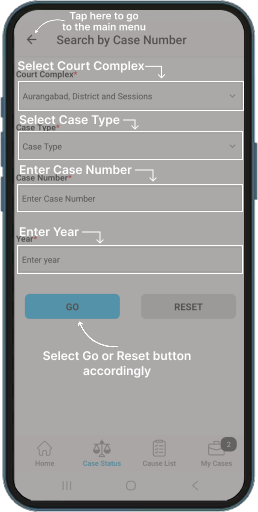 search by Case Number