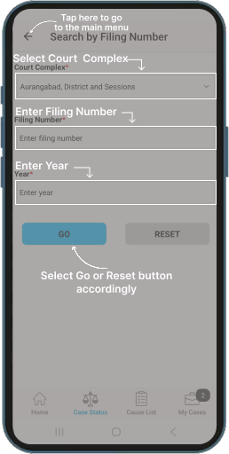 search by Filing Number